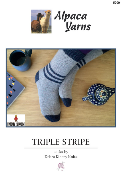 Heritage Triple Stripe Sock Pattern 5009