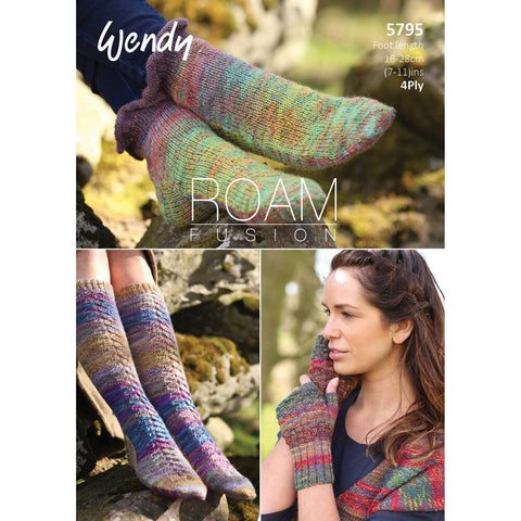 Roam Fusion Socks & Mitts Leaflet Pattern 5795