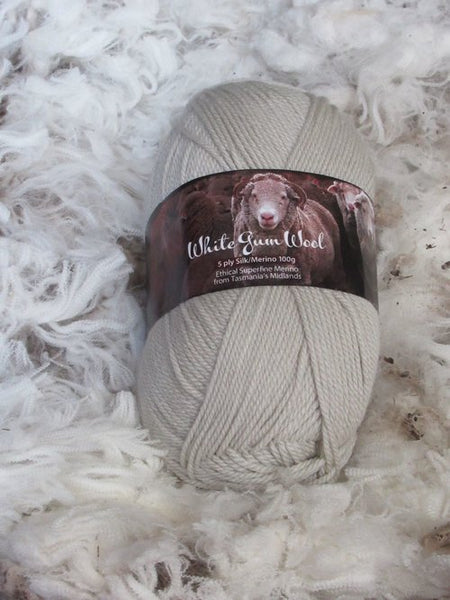 White Gum Wool Silk/Merino