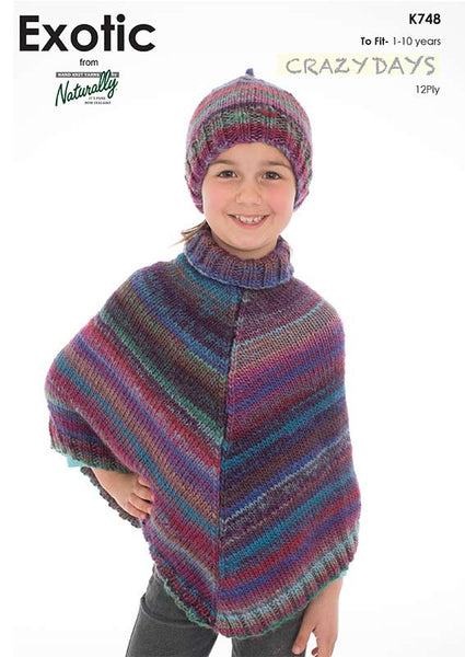 Crazy Days Poncho and Hat K748